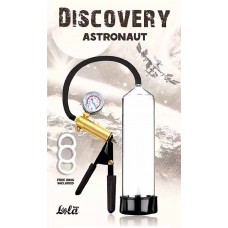 Арт.01-06-07-01-0025 Помпа вакуумная для мужчин Lola Toys Discovery Astronaut, мод.15474, цвет: прозрачный