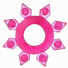 Арт.01-06-07-03-0026 Кольцо эрекционное для мужчин Toyfa, модель 818002-3, без вибрации, цвет: розовый