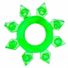 Арт.01-06-07-03-0029 Кольцо эрекционное для мужчин Toyfa, модель 818002-7, без вибрации, цвет: зелёный